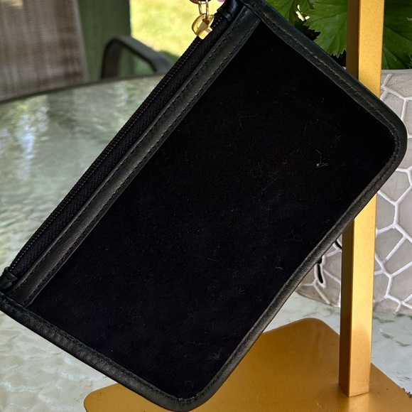 NWOT- Coach Black Wristlet Wallet with Gold Accent - Picture 3 of 4